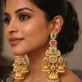 Heavy Bridal Chandelier Earrings