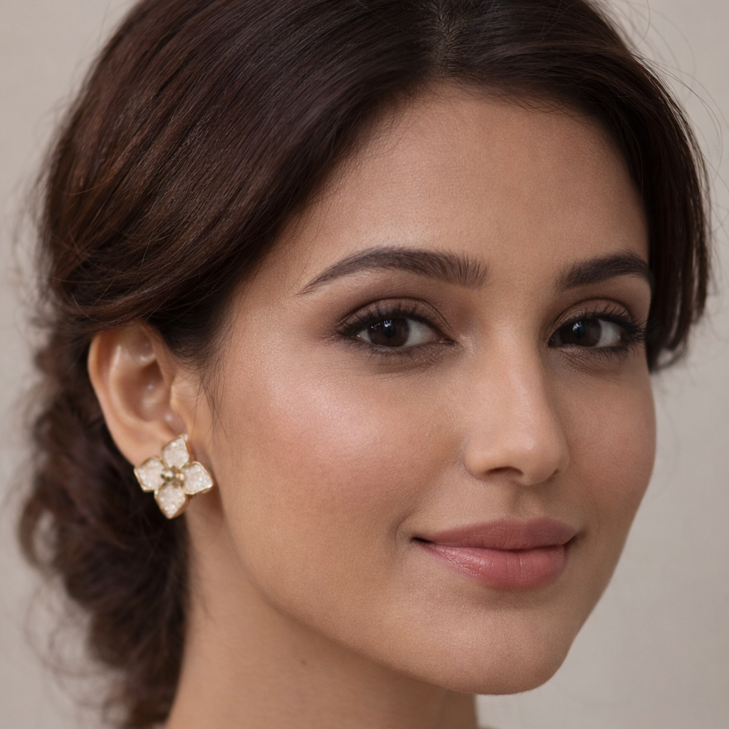 Ivory Bloom Studs