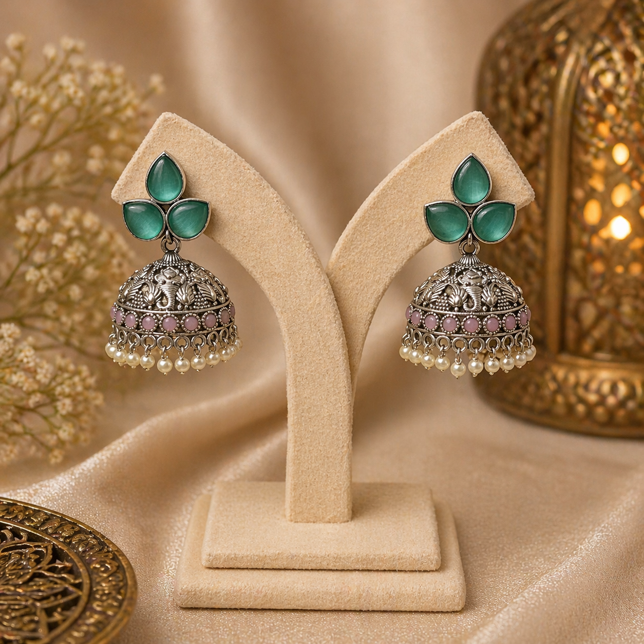 Meher Mint Jhumka