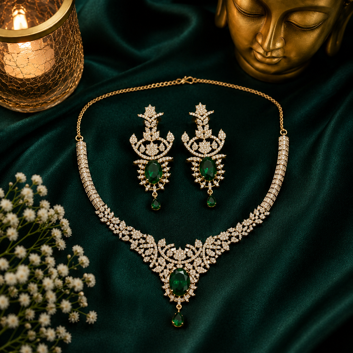 Sumanasa Emerald Royale Set