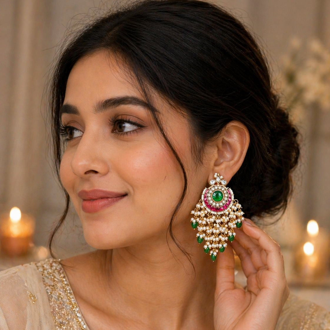 Rangrez Emerald Chandbaali
