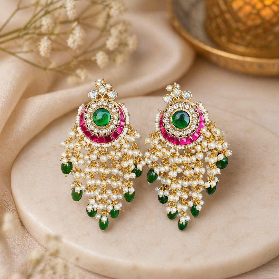 Rangrez Emerald Chandbaali