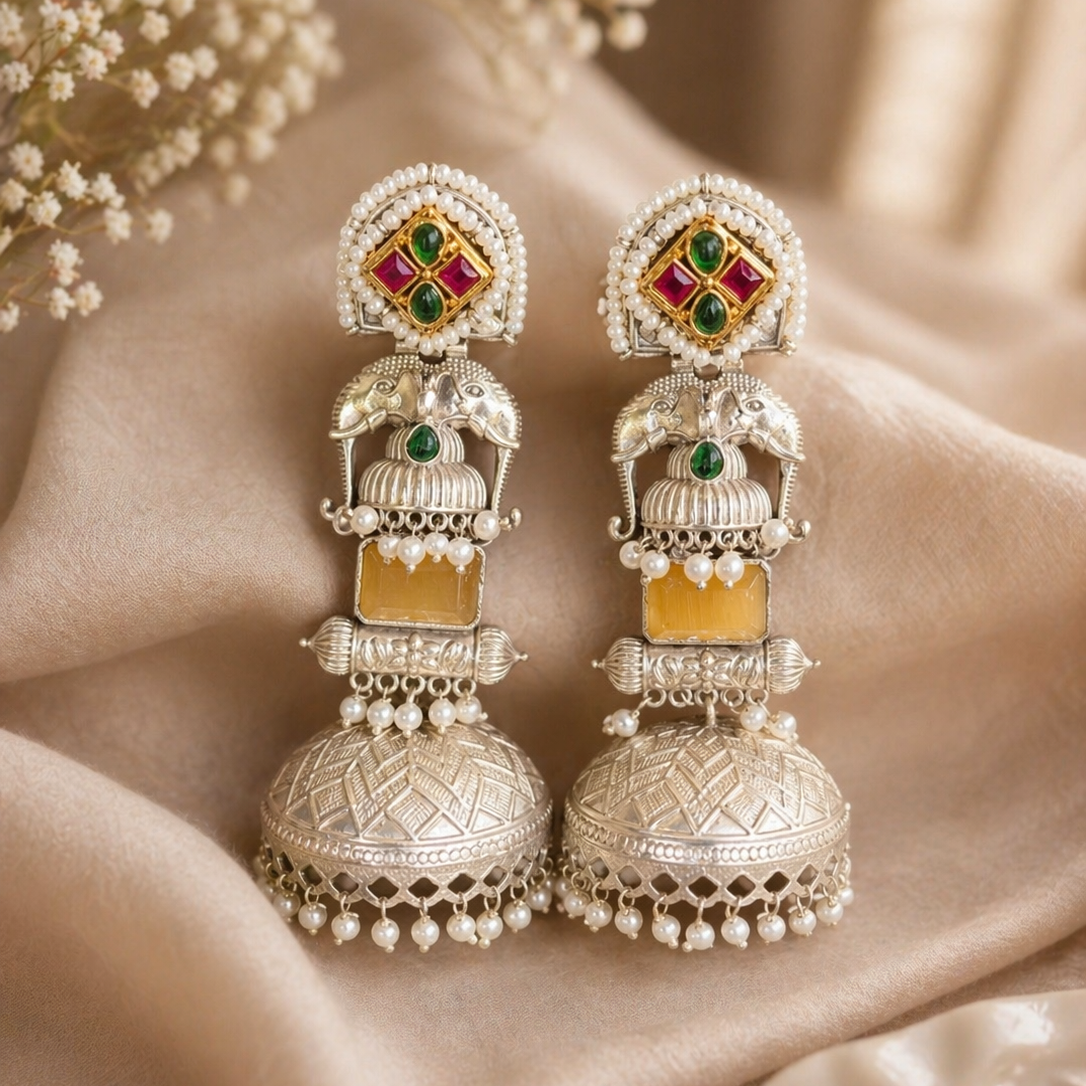Rajsi Gajra Jhumkas