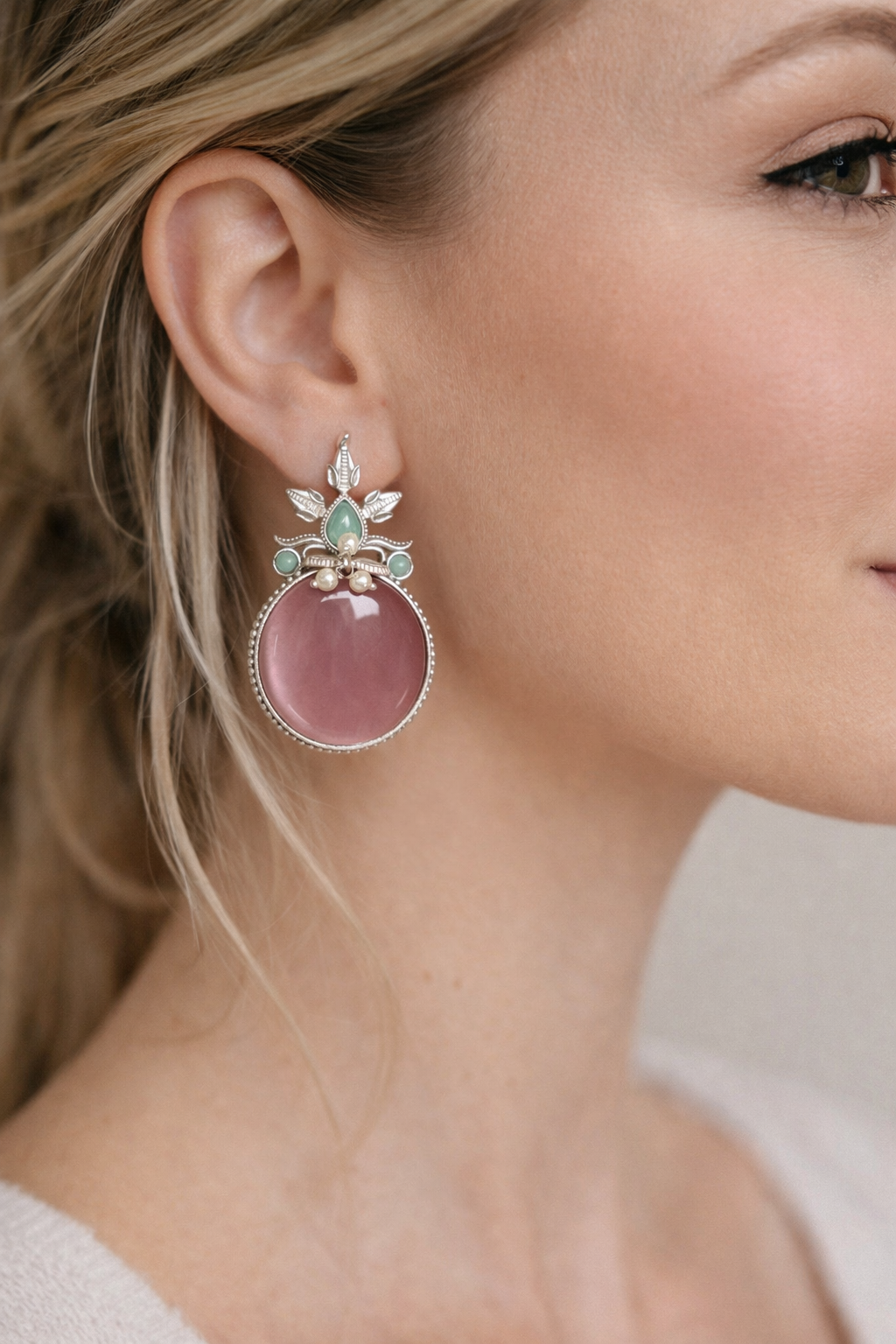 Vintage Pink Earrings