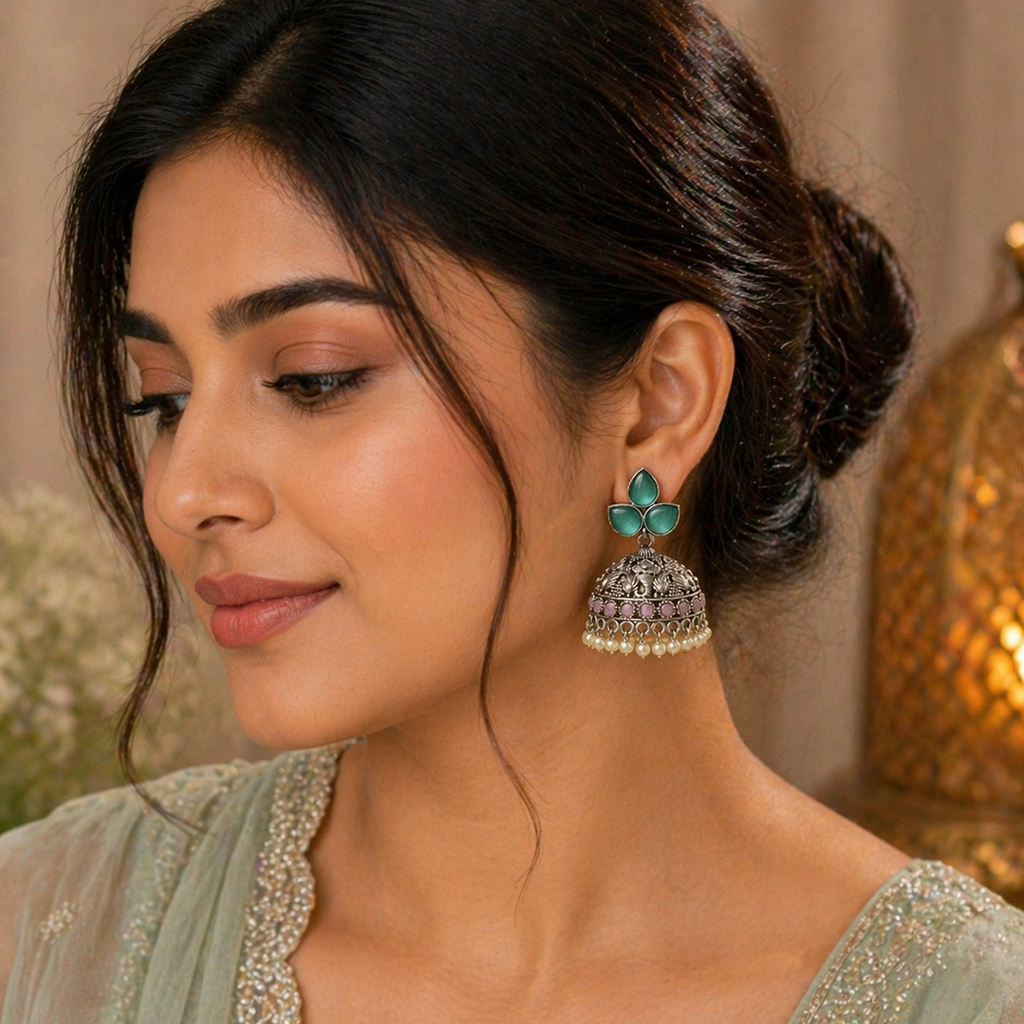 Meher Mint Jhumka
