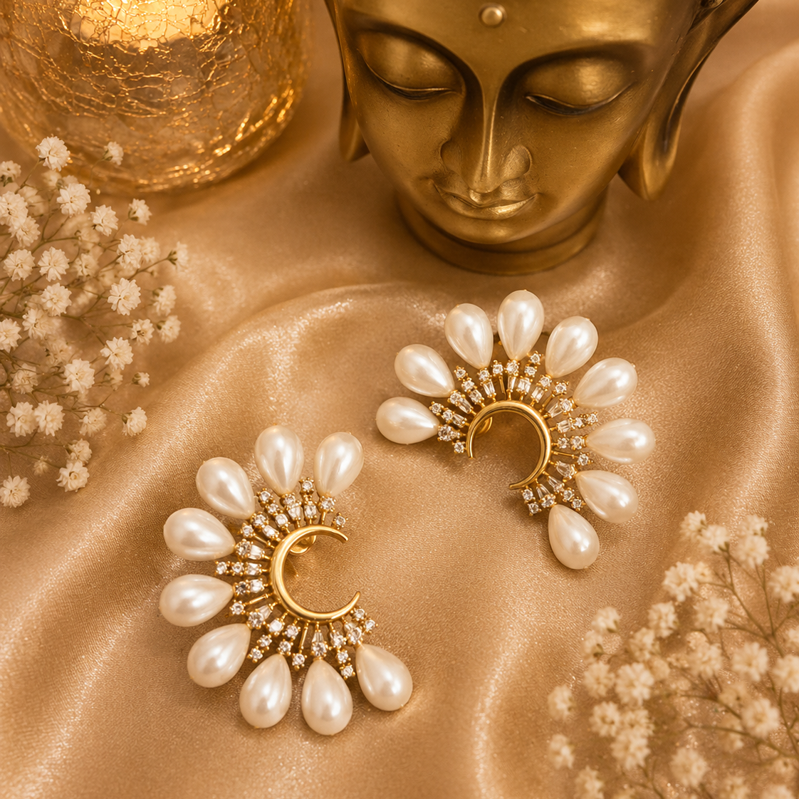 Sumanasa Chandrika Pearl Earrings
