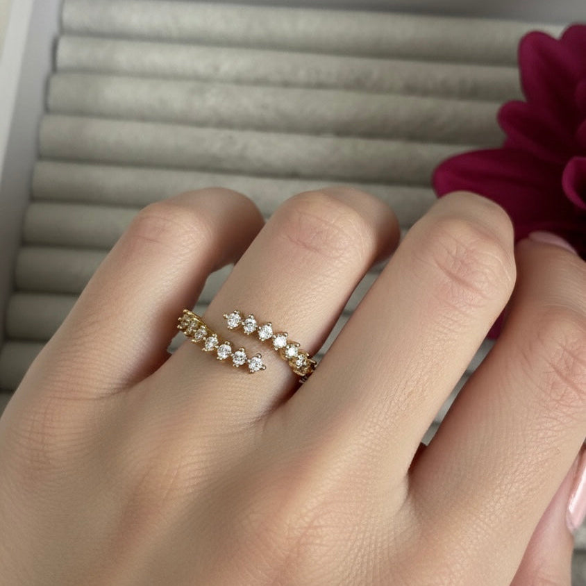 Adjustable Gold Part Ring