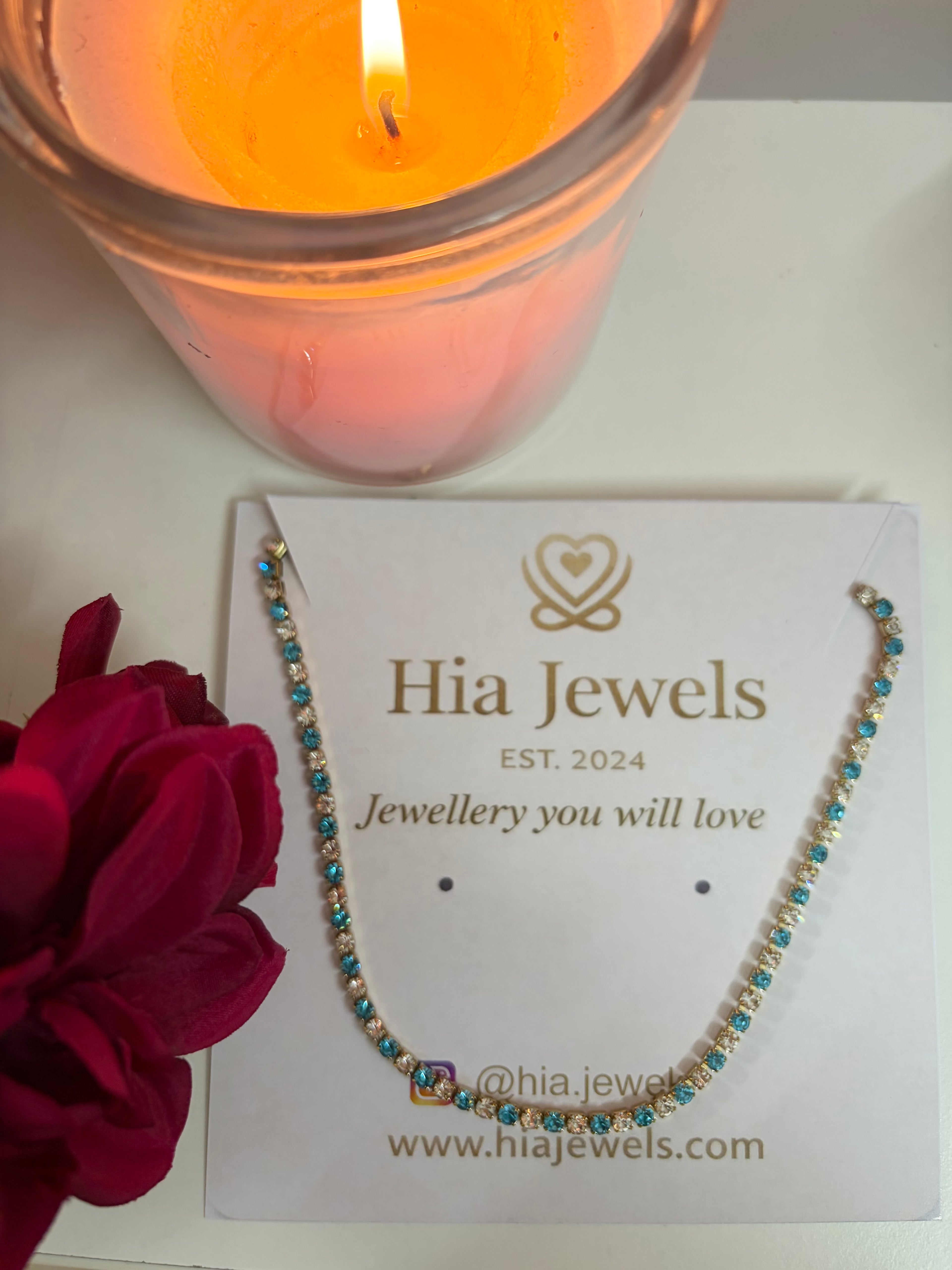 Royal Aqua Blue Necklace