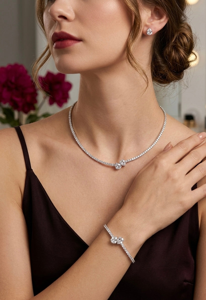 Royal Silver Toned Hasli