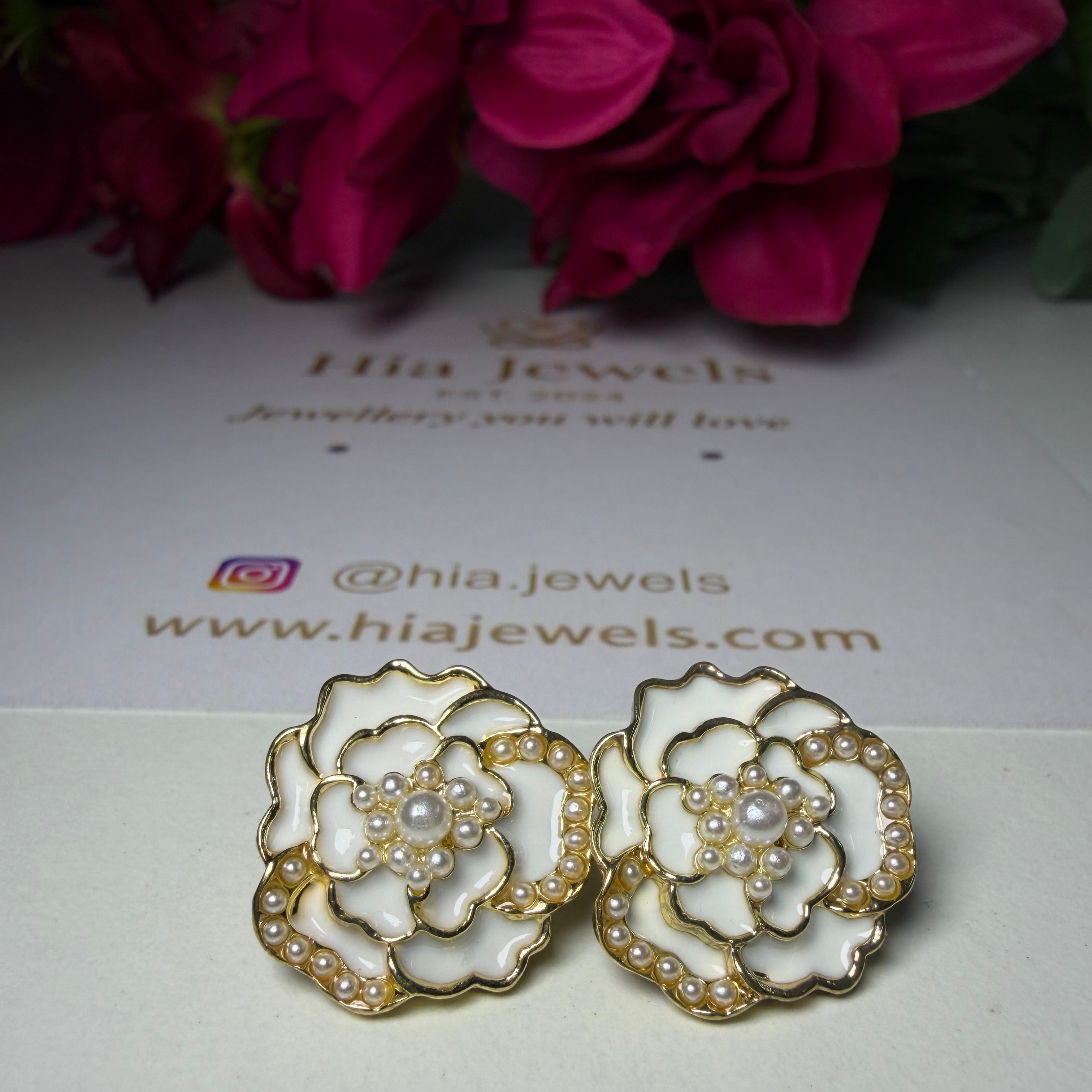 Layered Flower Earrings