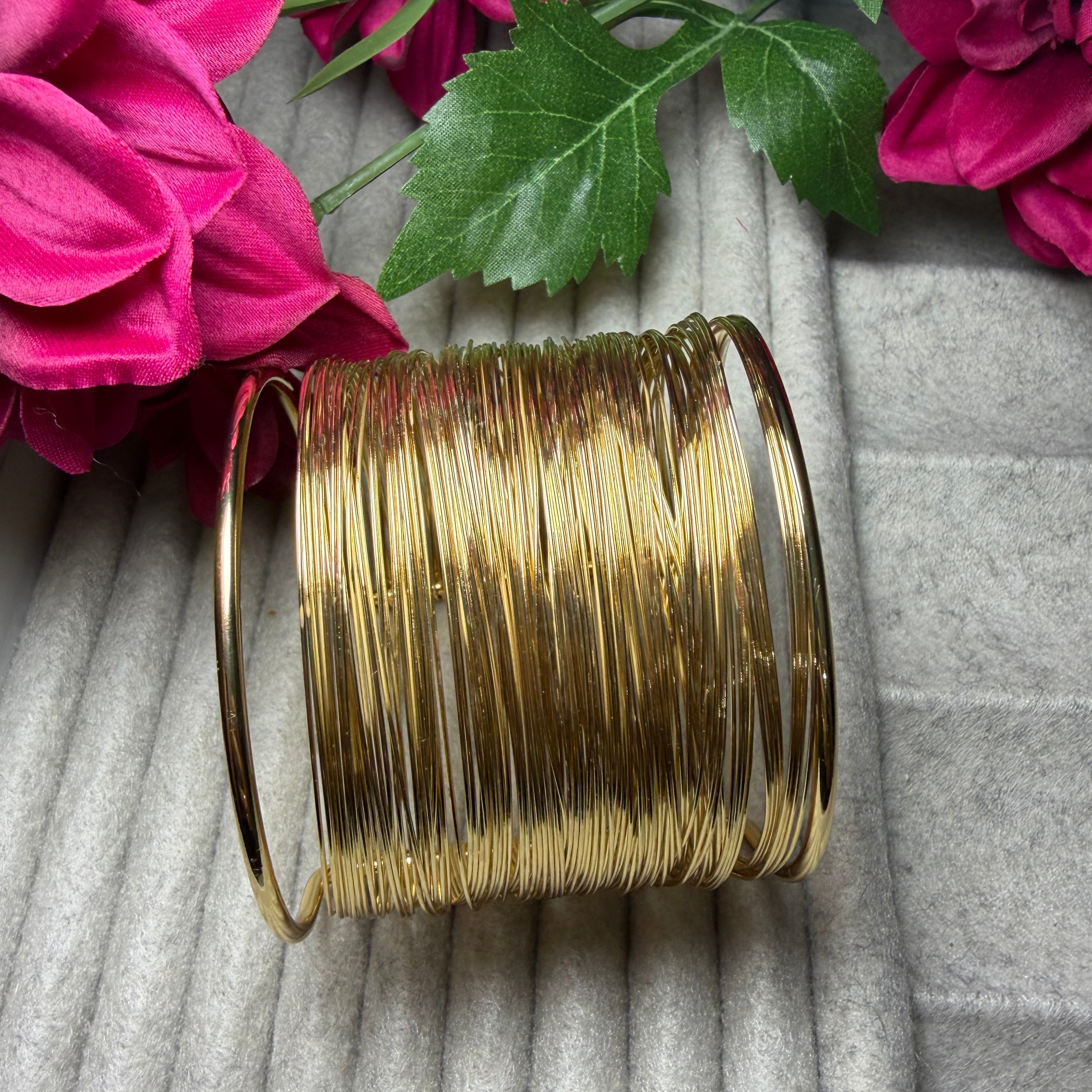 Antitarnish Wired Cuff Bracelet