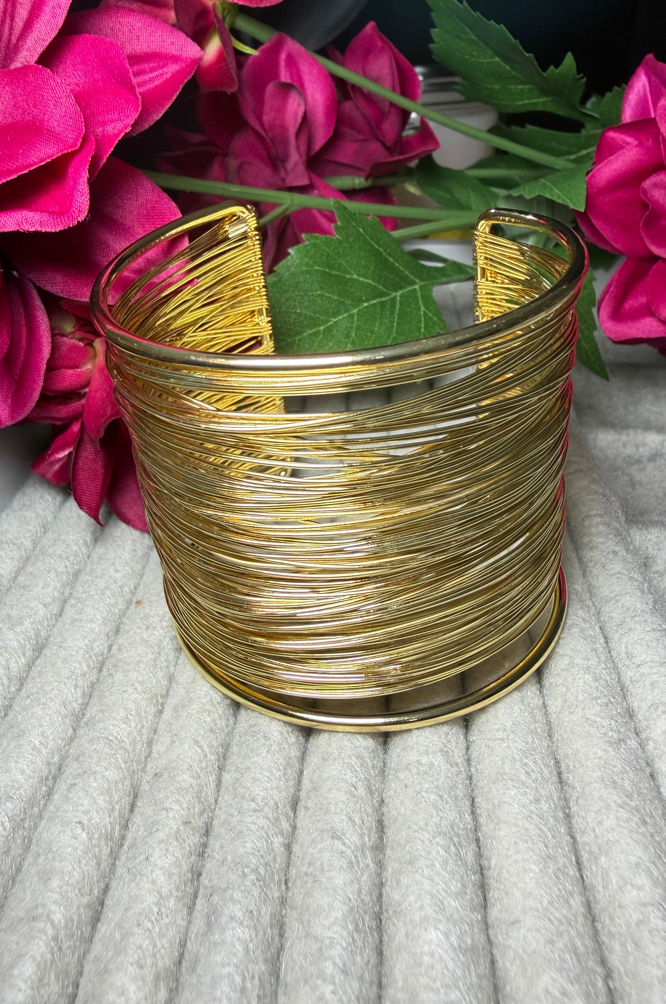 Antitarnish Wired Cuff Bracelet