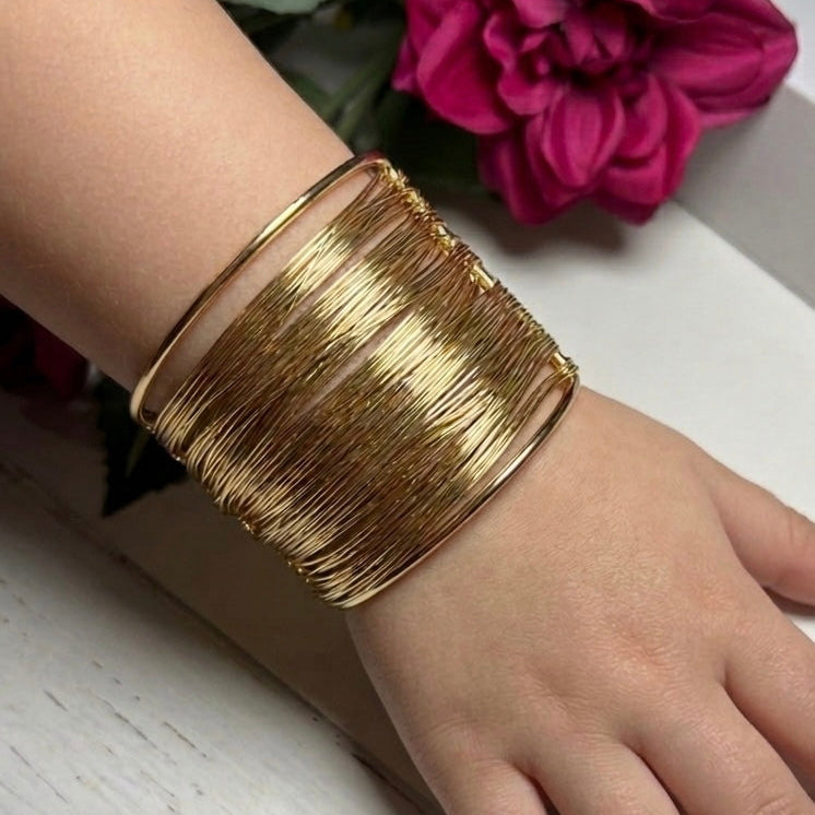 Antitarnish Wired Cuff Bracelet