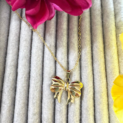 Antitarnish Bow Chain Pendent