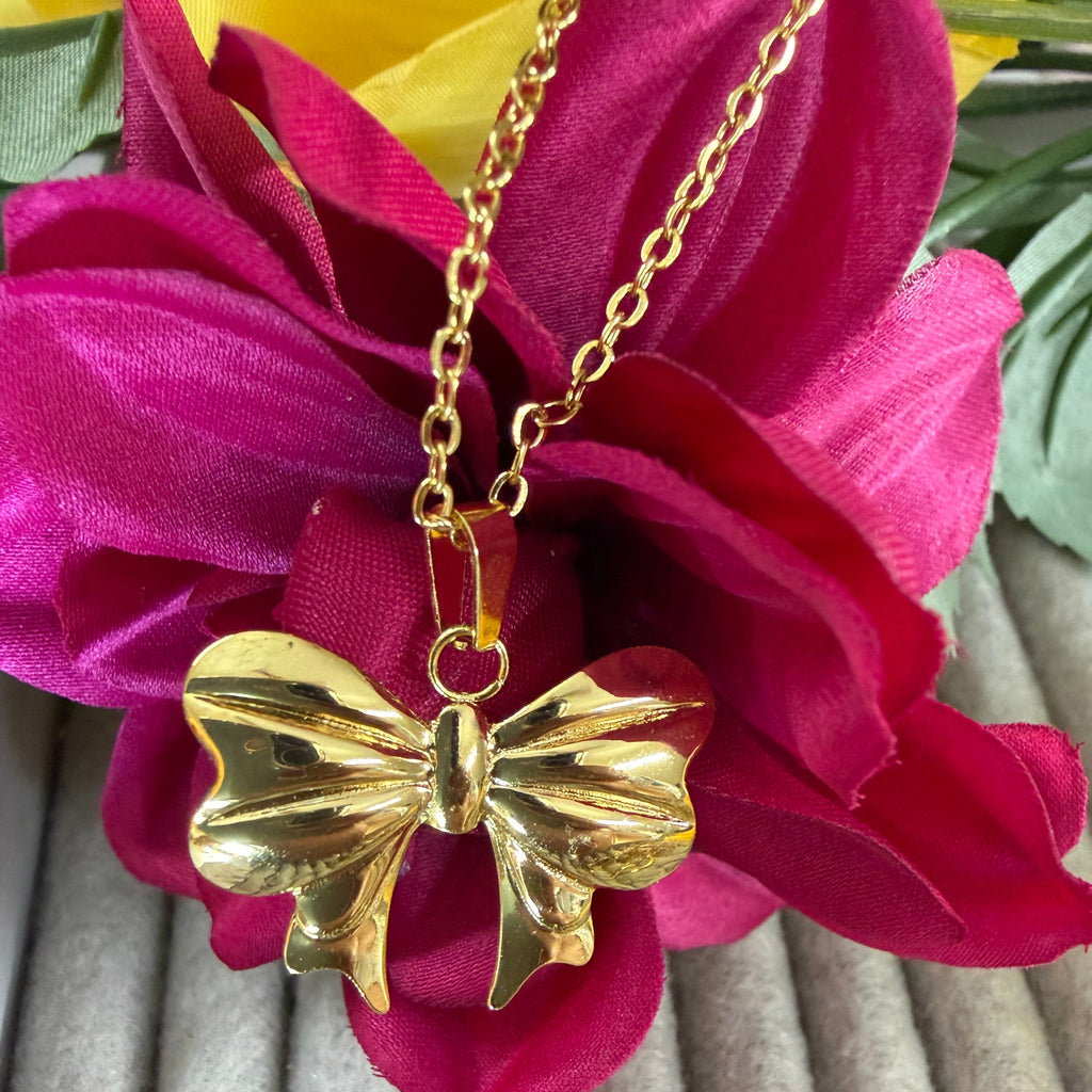 Antitarnish Bow Chain Pendent