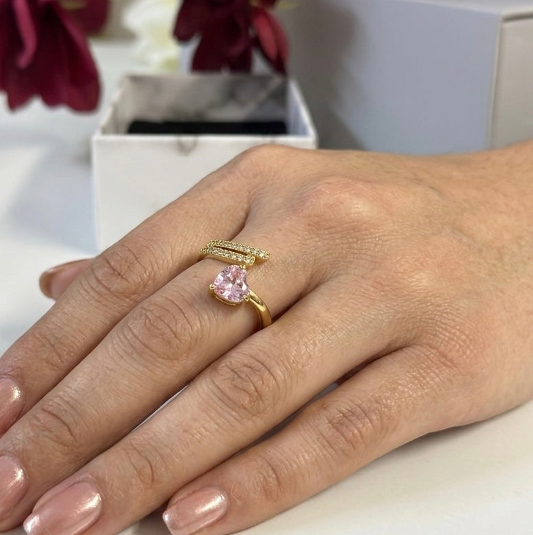 Pink Heart Ring