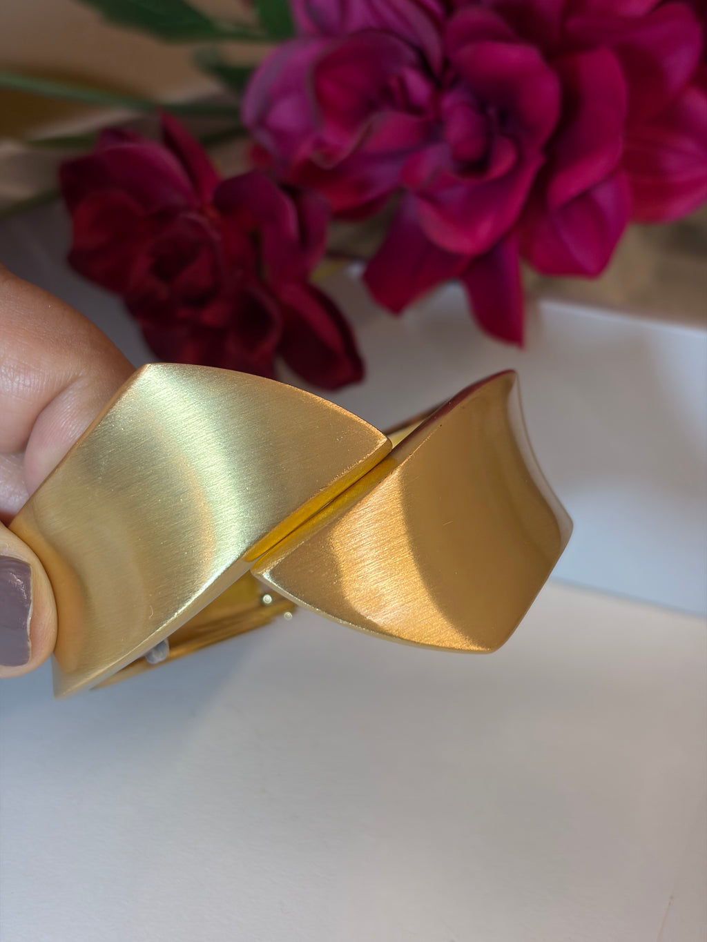 Sculpted Wrap Gold Cuff Bracelet