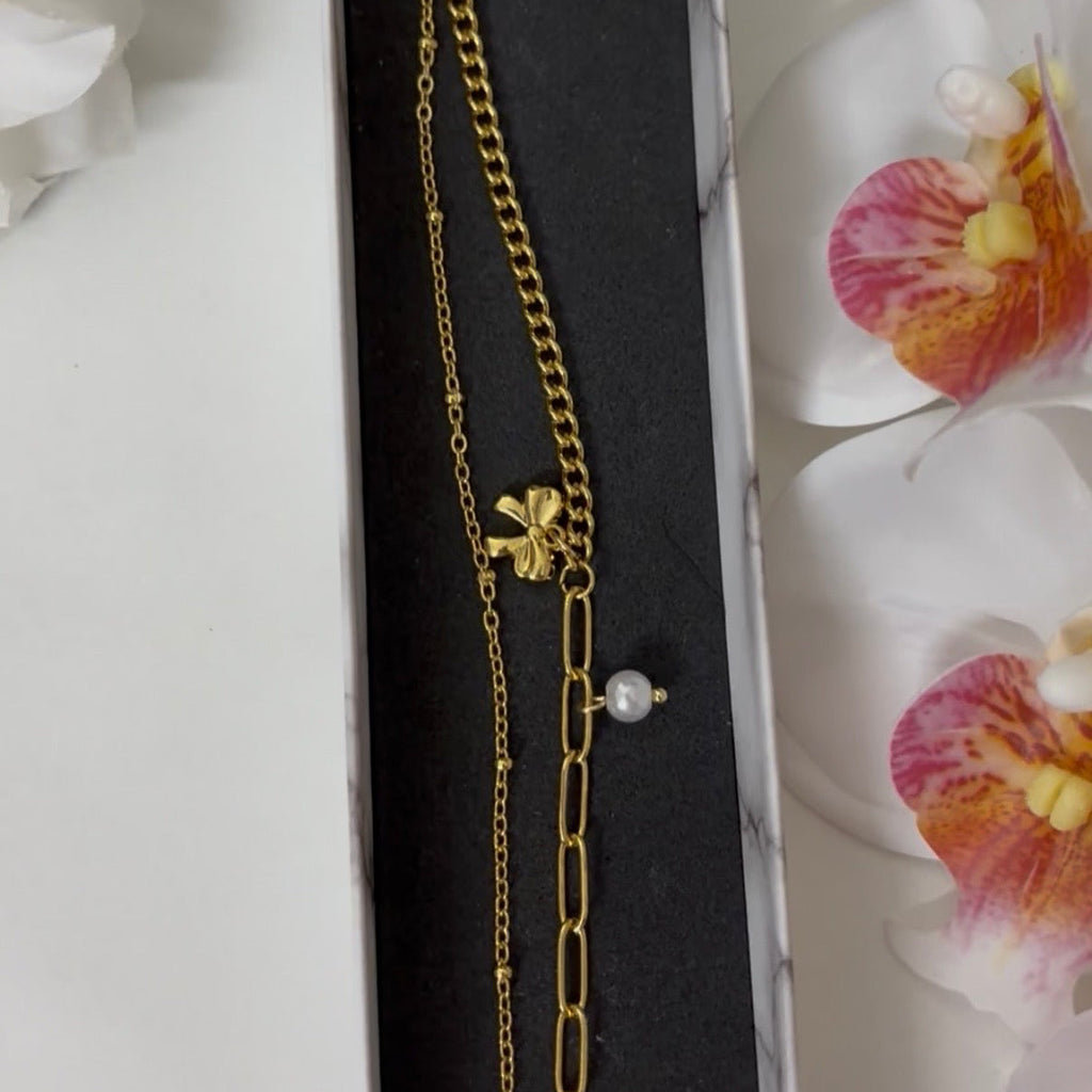 Anti Tarnish Butterfly Charm Bracelet