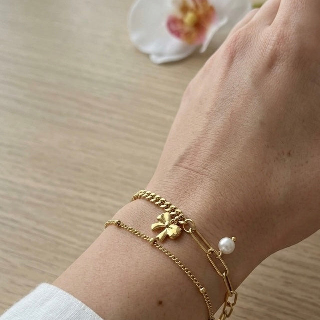 Anti Tarnish Butterfly Charm Bracelet