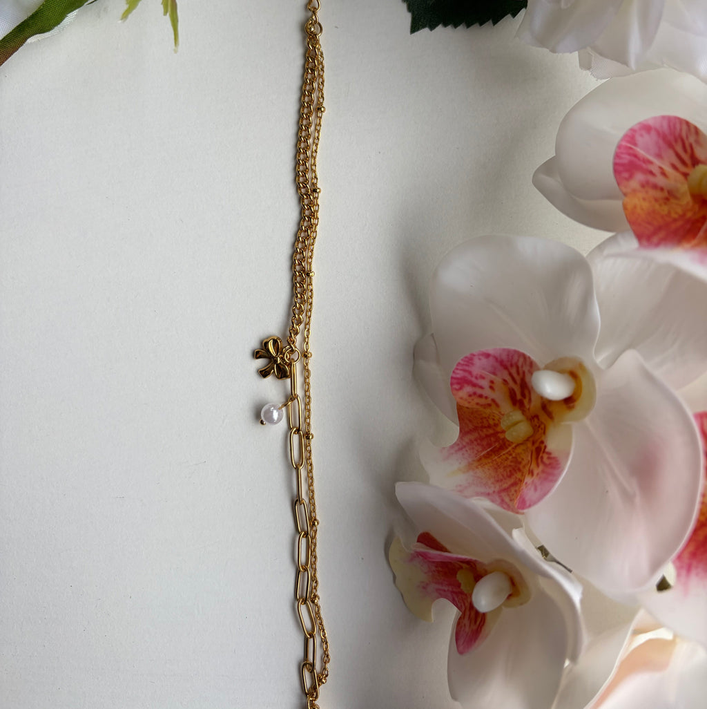 Anti Tarnish Butterfly Charm Bracelet
