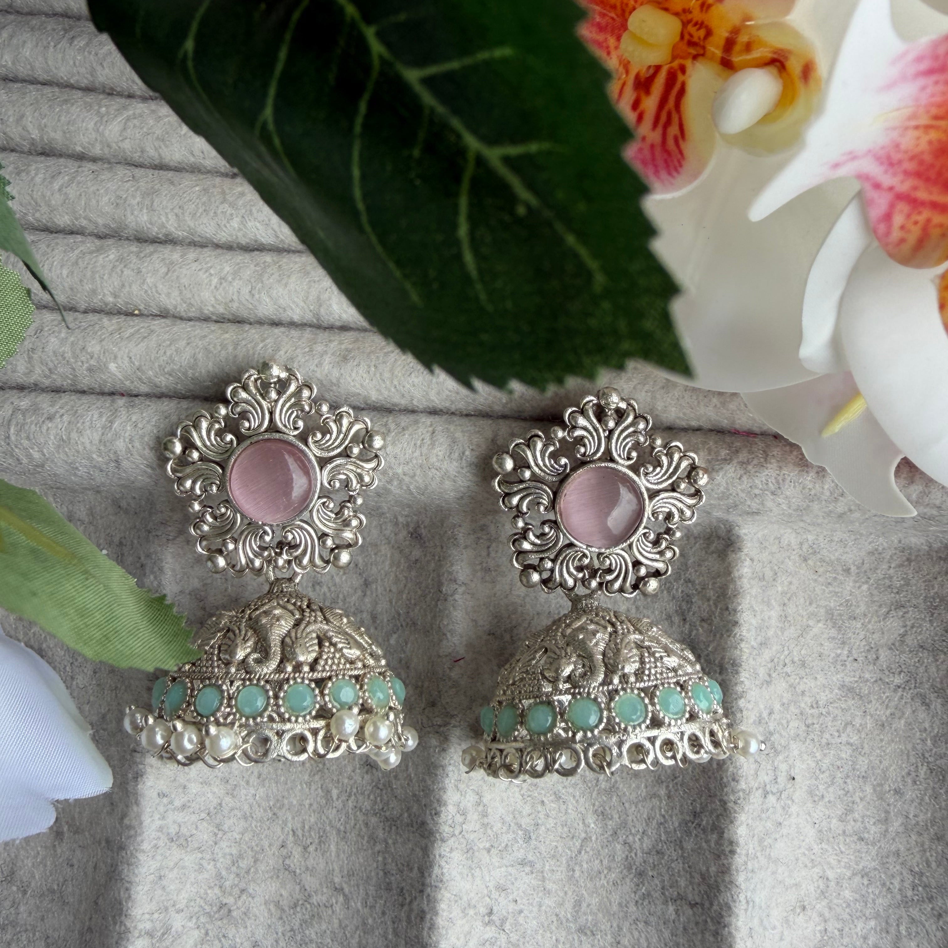 Ethereal Pastel Jhumkas