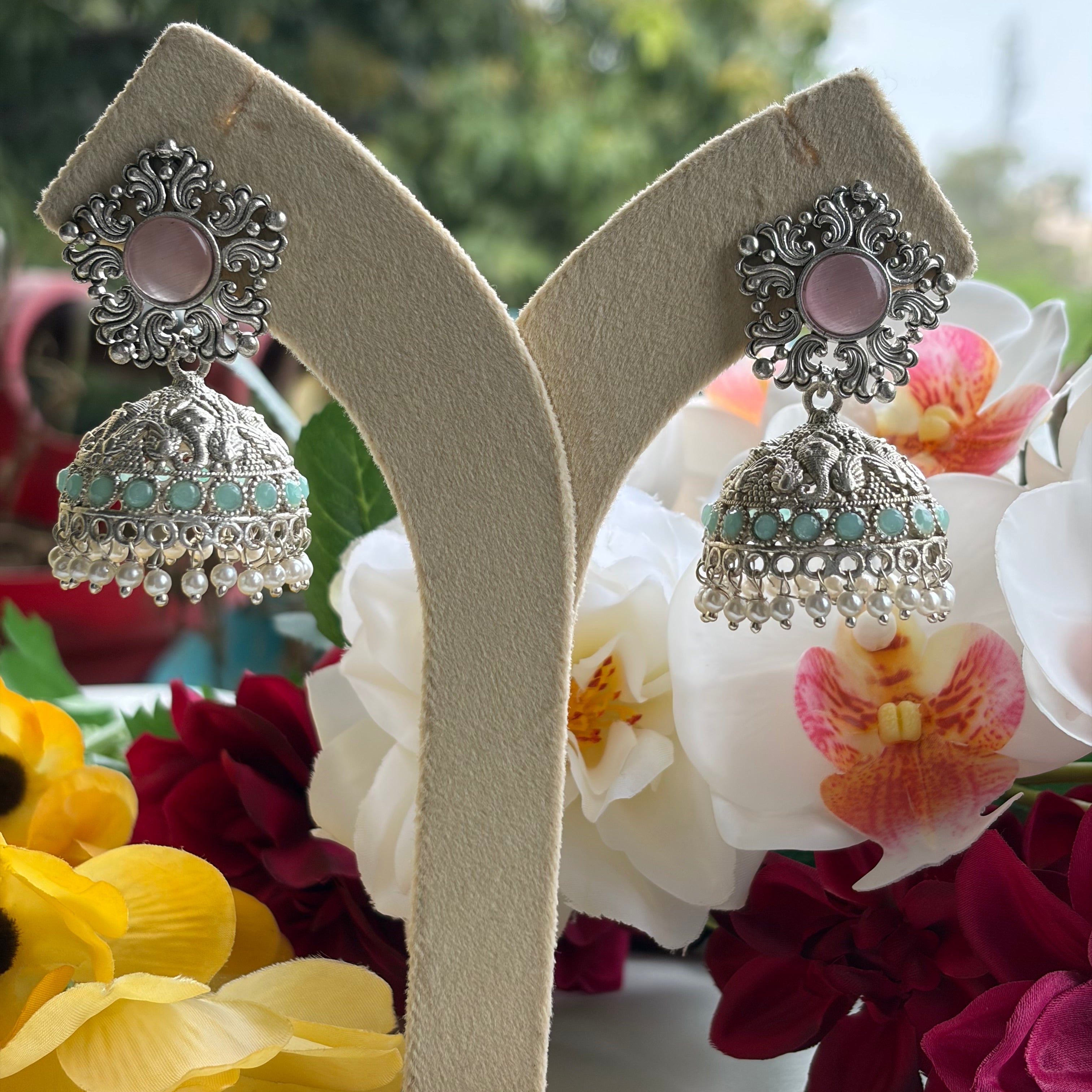 Ethereal Pastel Jhumkas