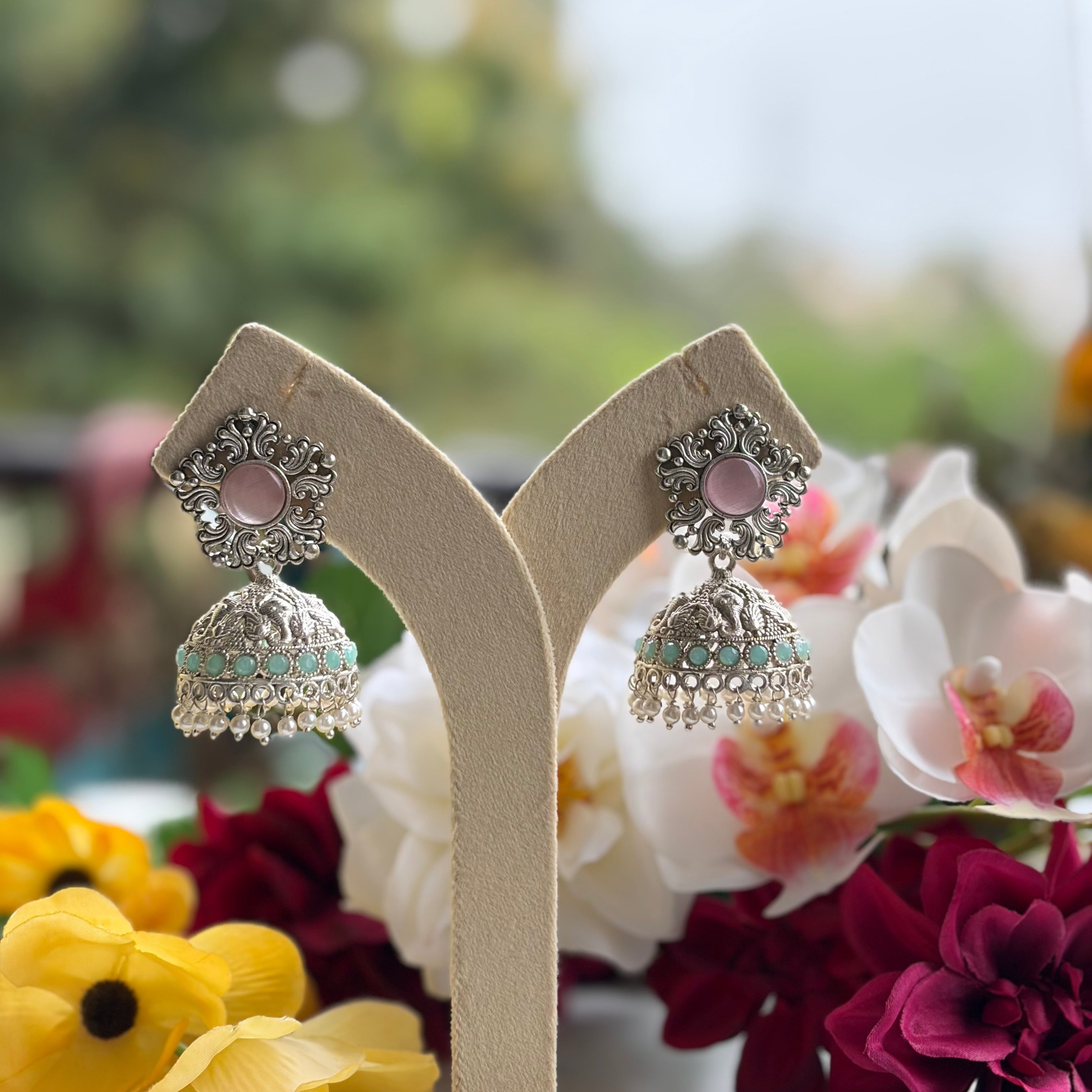 Ethereal Pastel Jhumkas