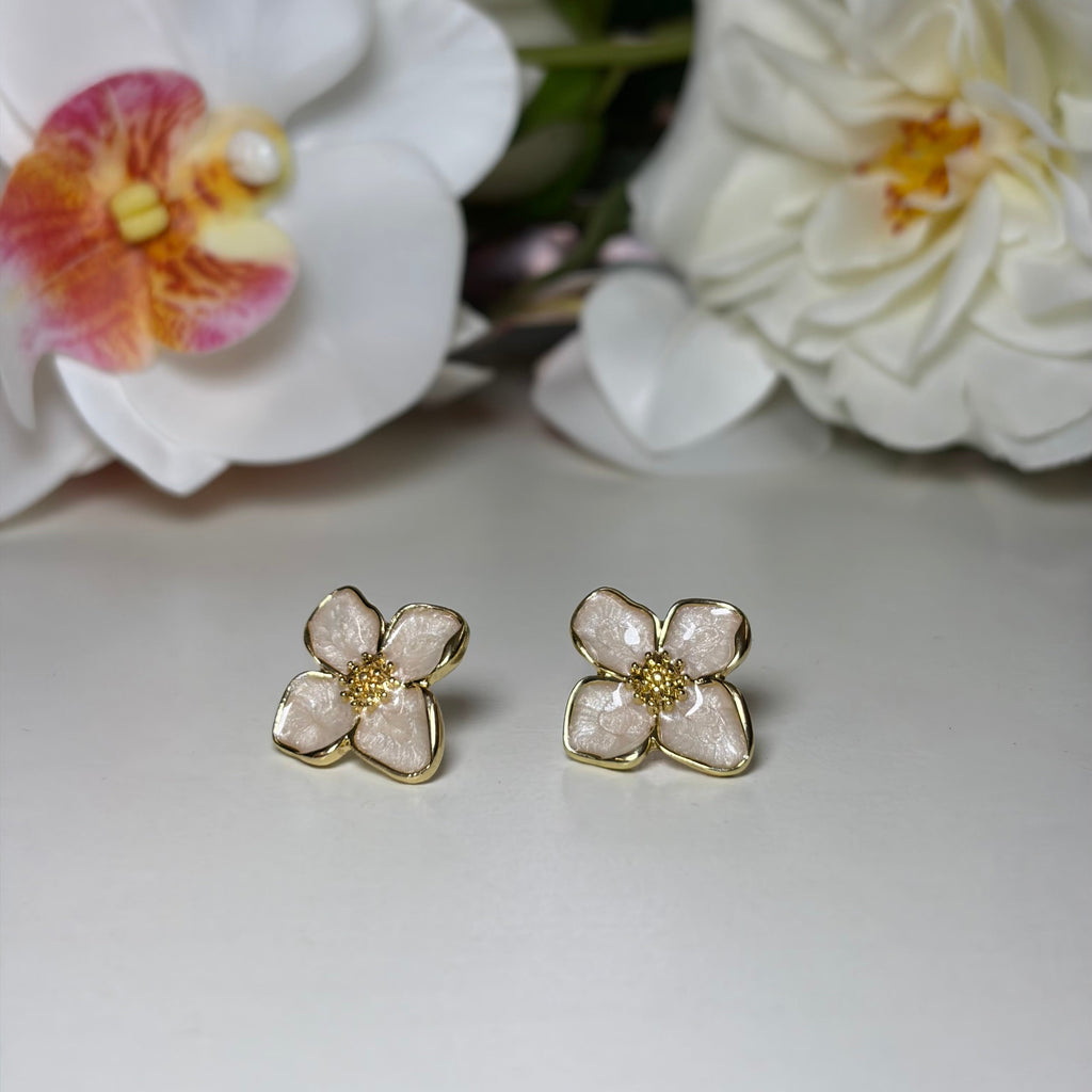 Ivory Bloom Studs