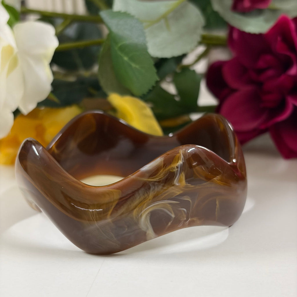 Amber Flow Resin Bangle