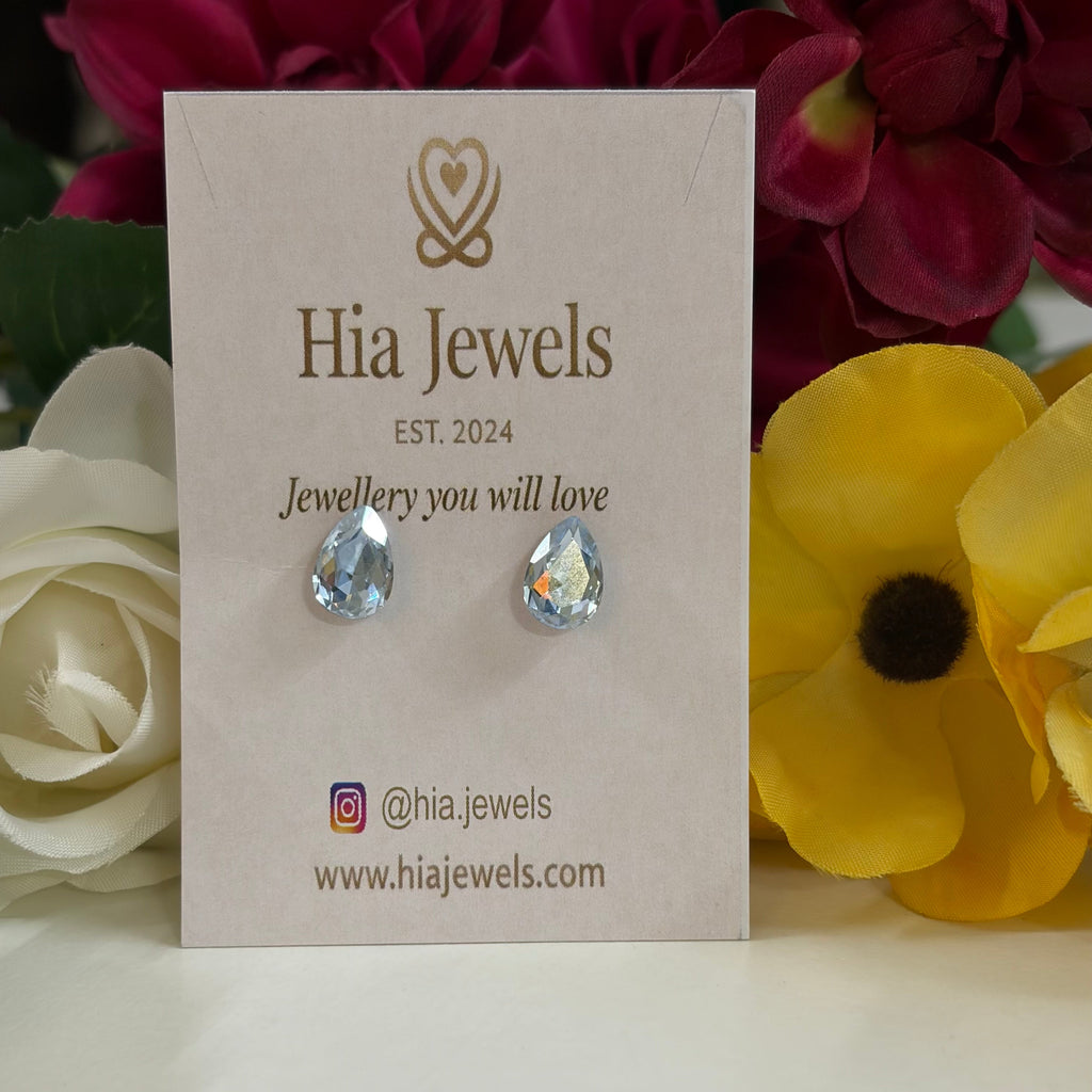 Luna Glow Teardrop Stud