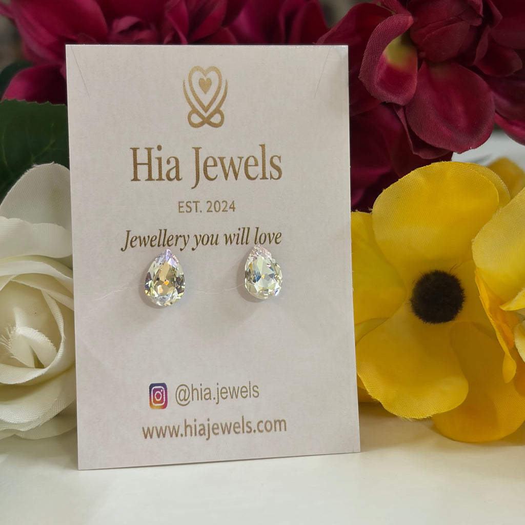 Celeste Prism Teardrop Studs