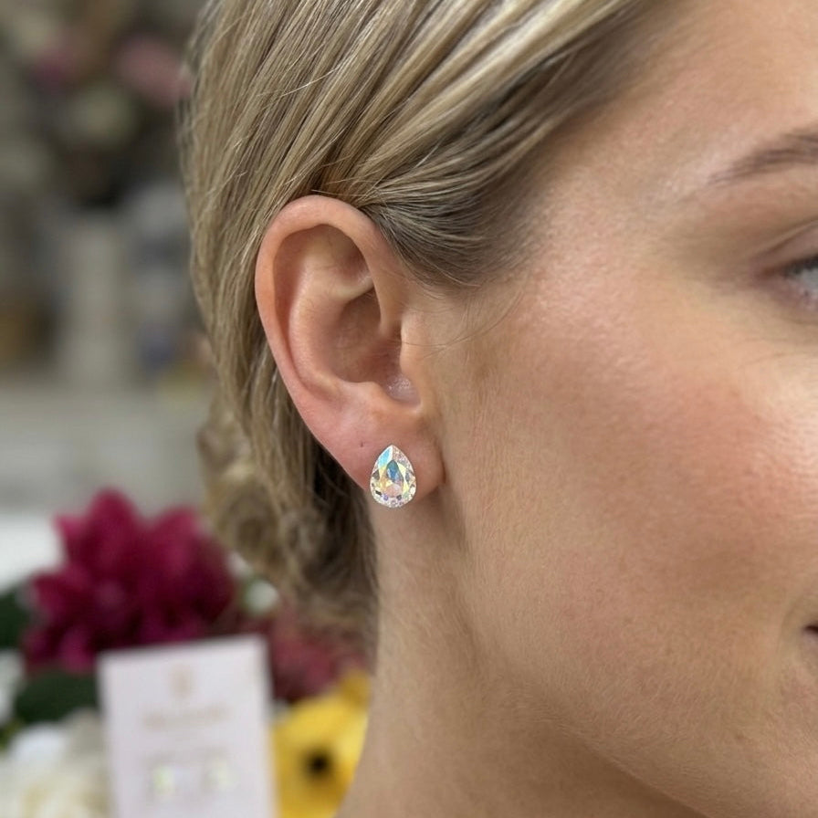 Celeste Prism Teardrop Studs