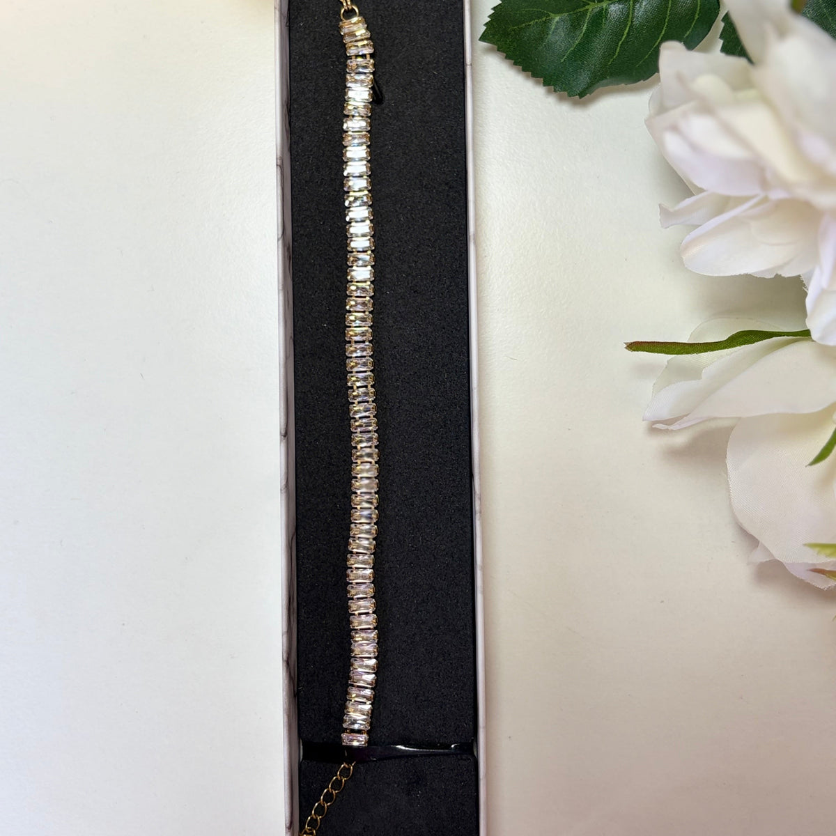 Celeste Baguette Tennis Bracelet