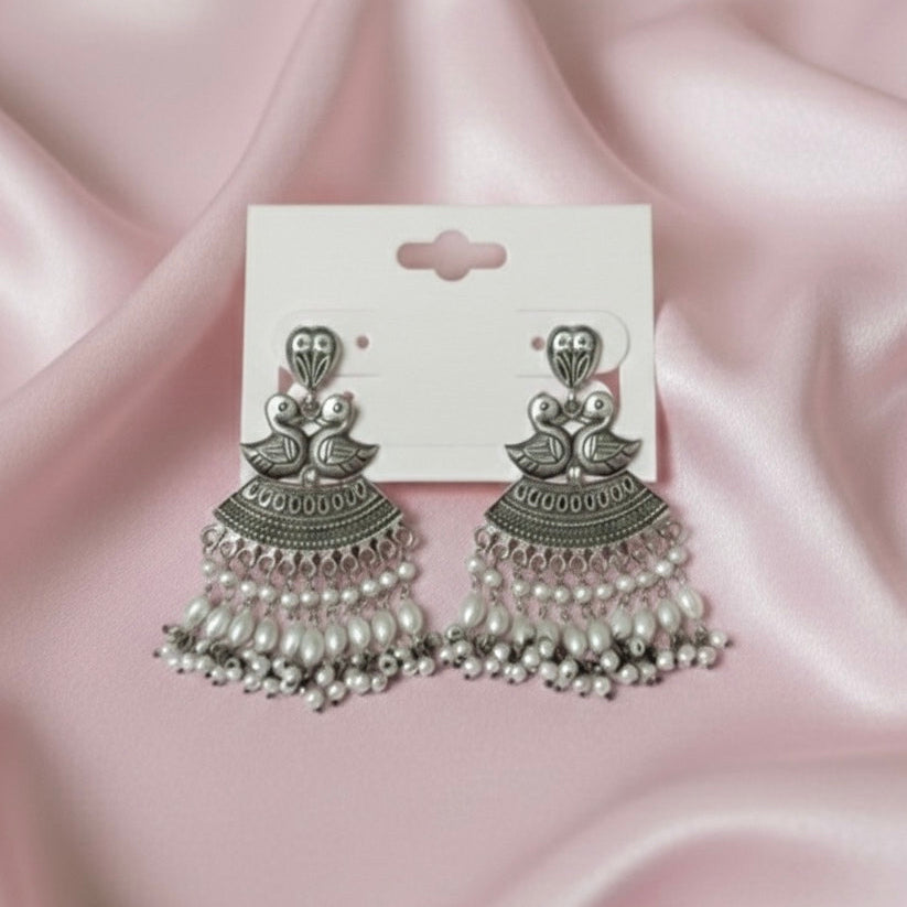 Silver Duck Earrings
