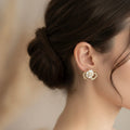 Layered Flower Earrings