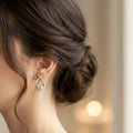 Geometric Crystal Drop Earrings