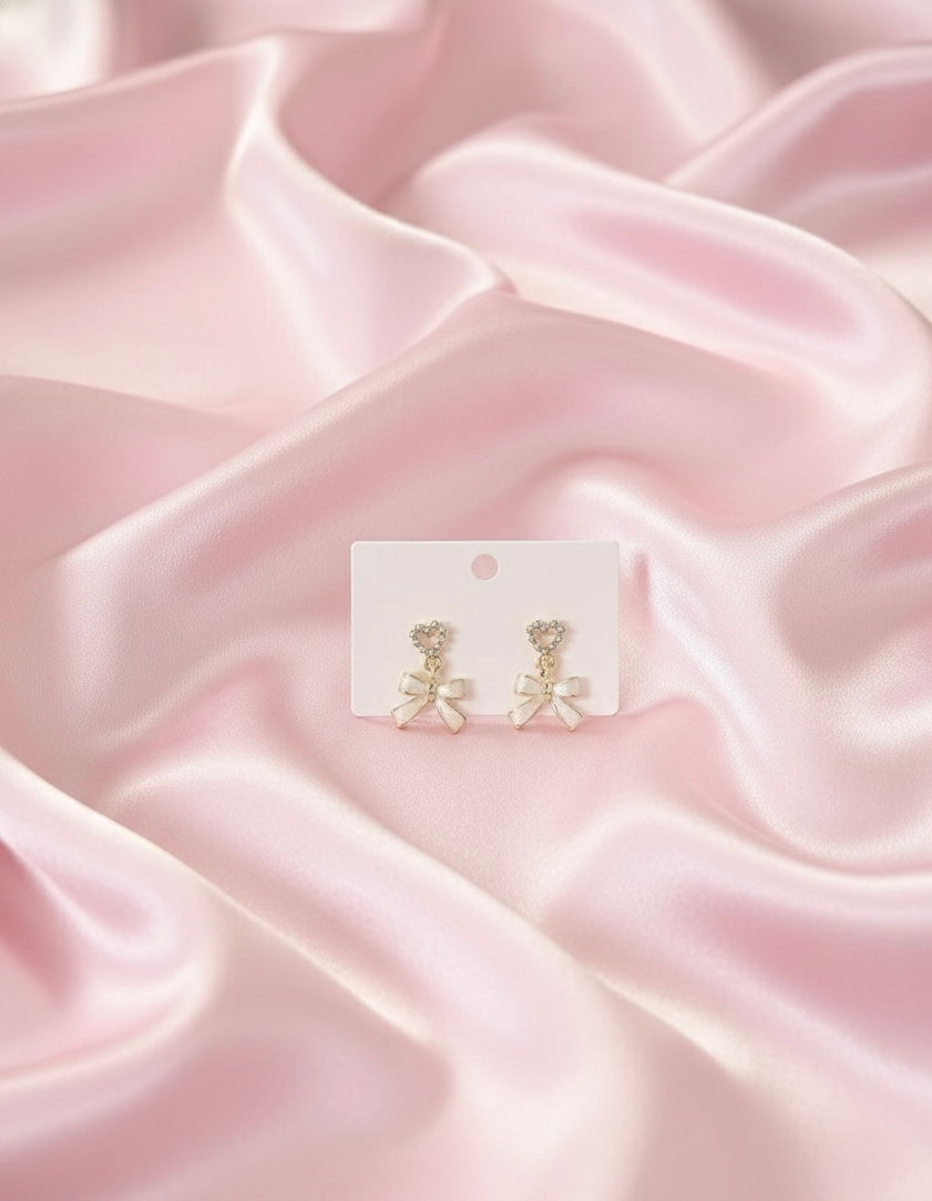 Heart Bow Earrings