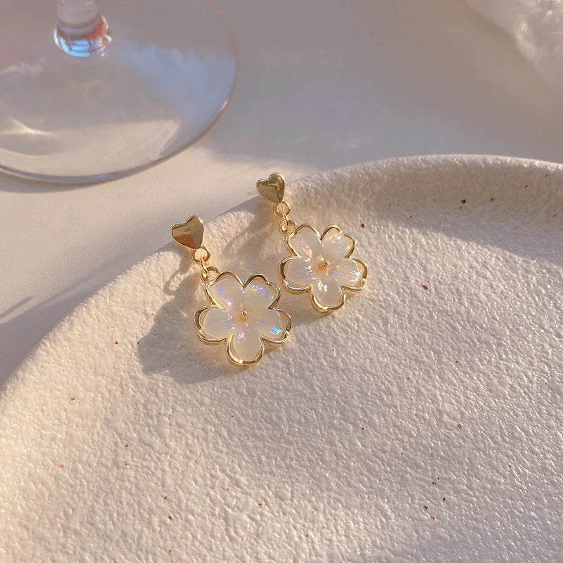 Flower Drop Earrings