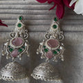 Silver Jhumka Earrings