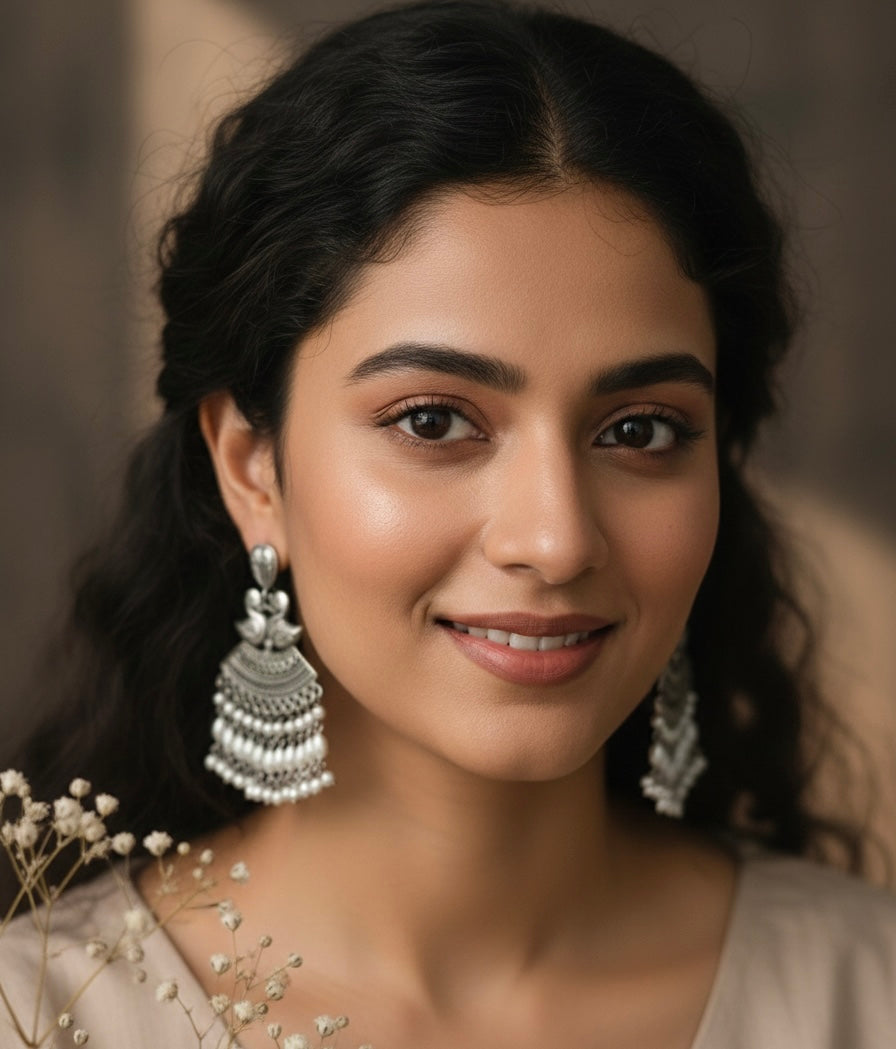 Silver Duck Earrings