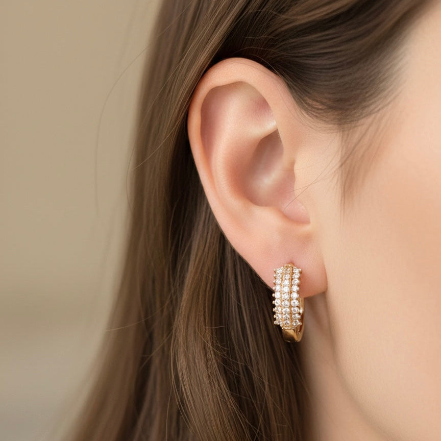 Golden Hoop Earrings