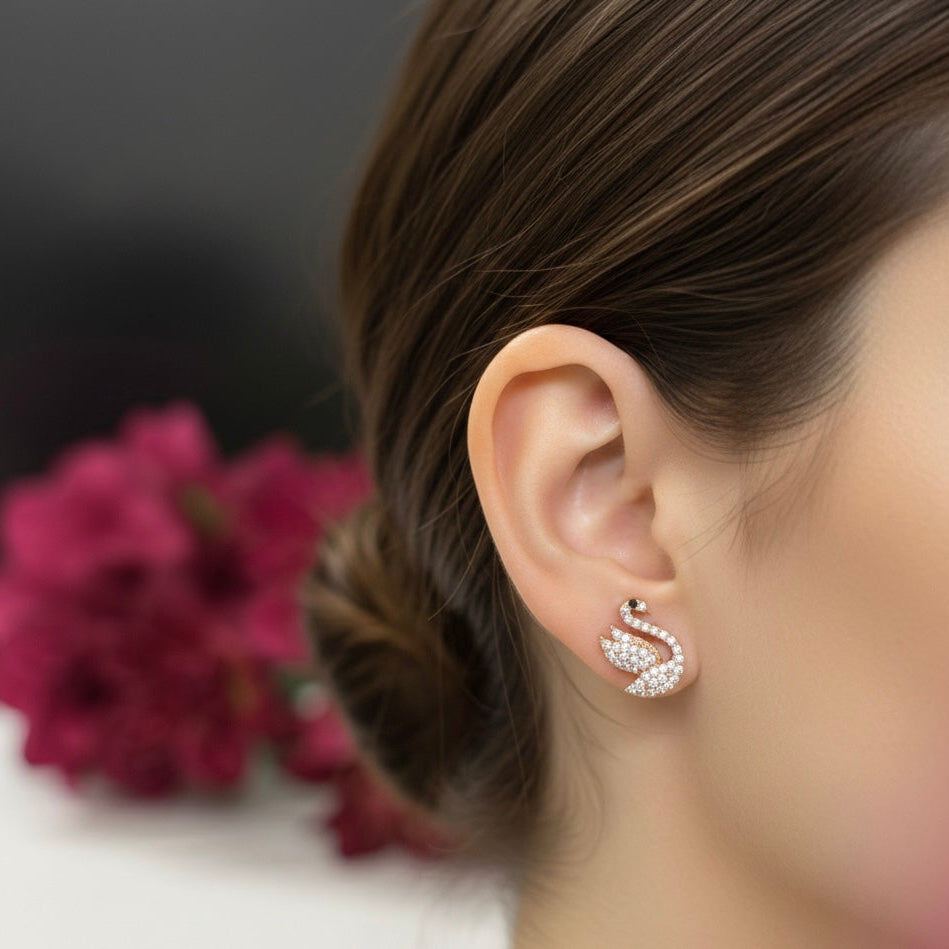 Swan Earrings