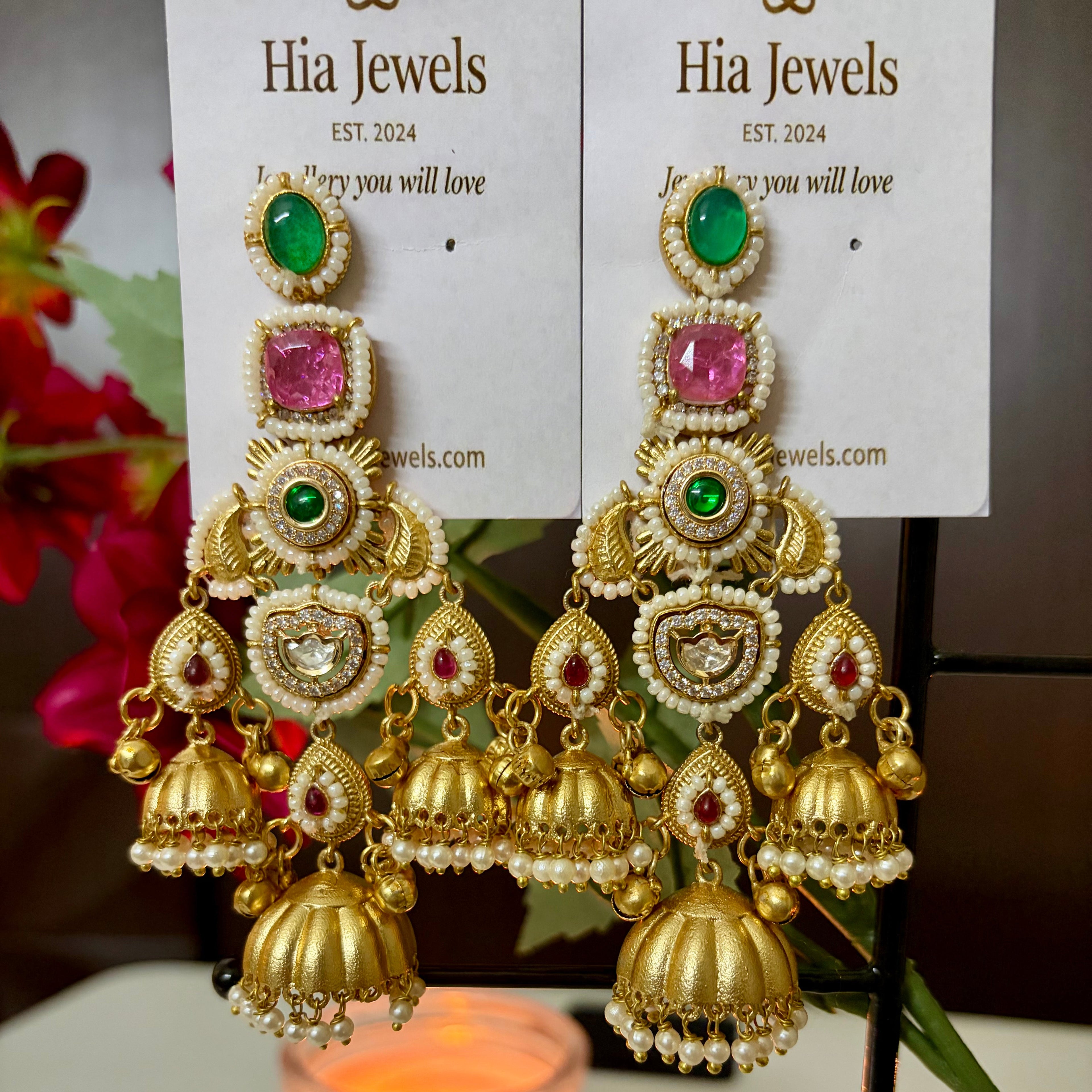 Heavy Bridal Chandelier Earrings
