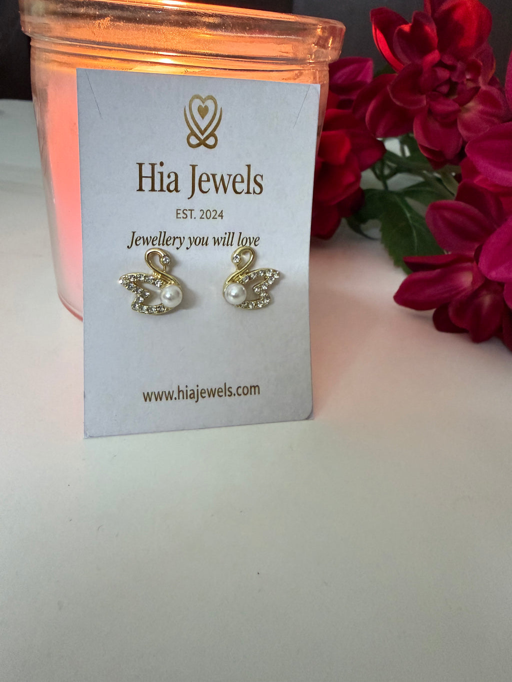 Graceful Swan Earrings