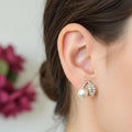 Pearl Leaf Earrings