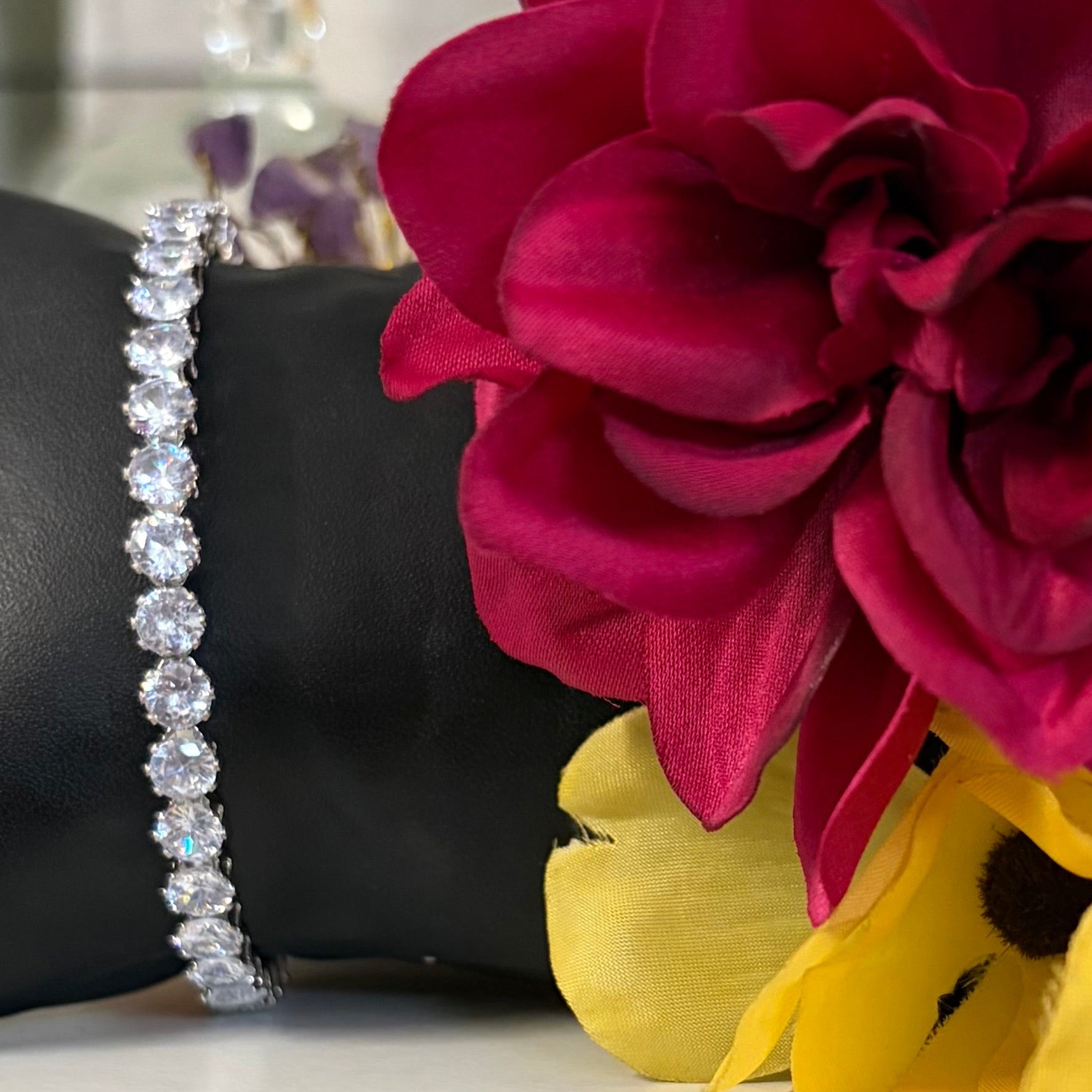 Classic White Tennis Bracelet