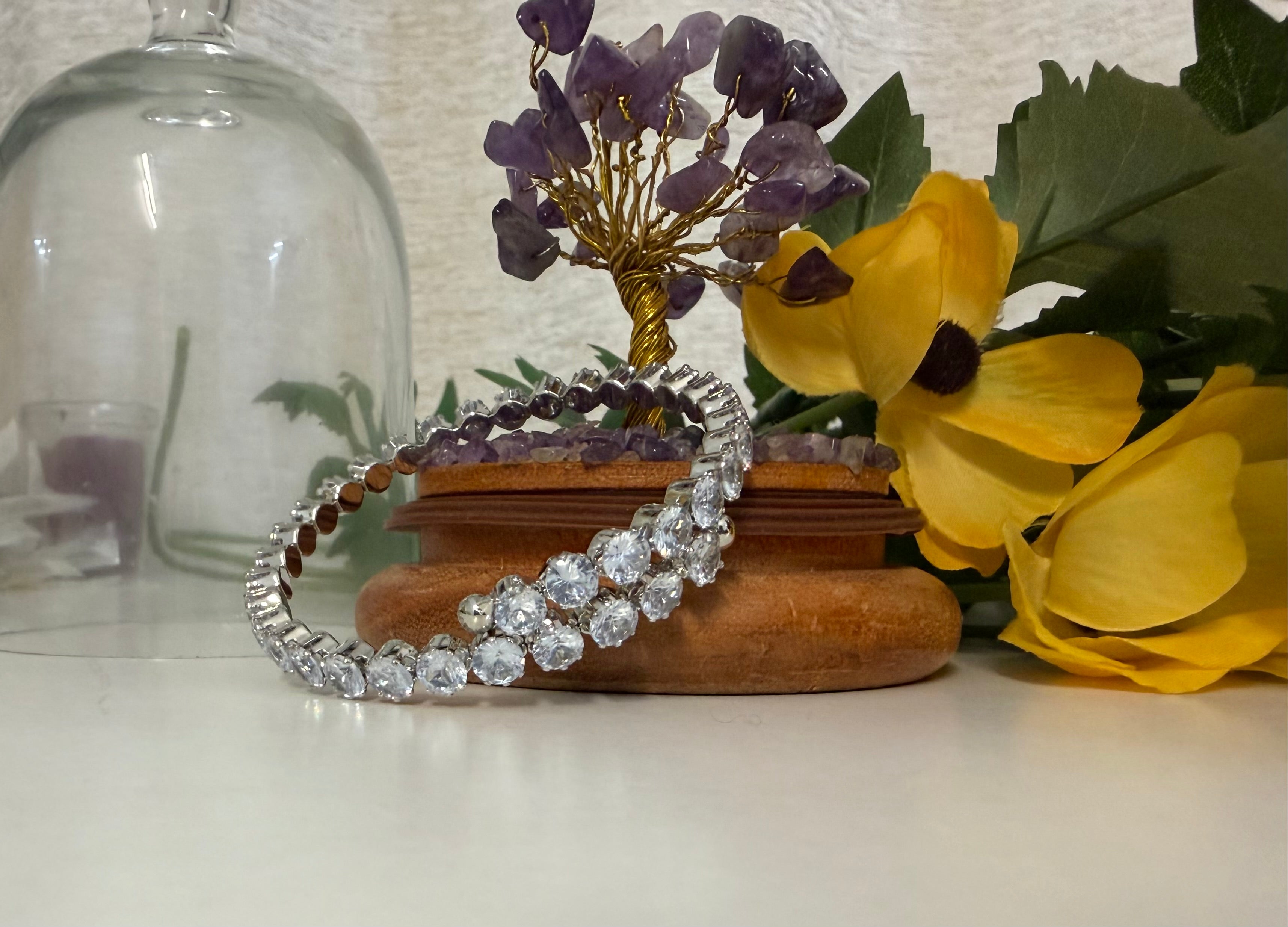 Classic White Tennis Bracelet