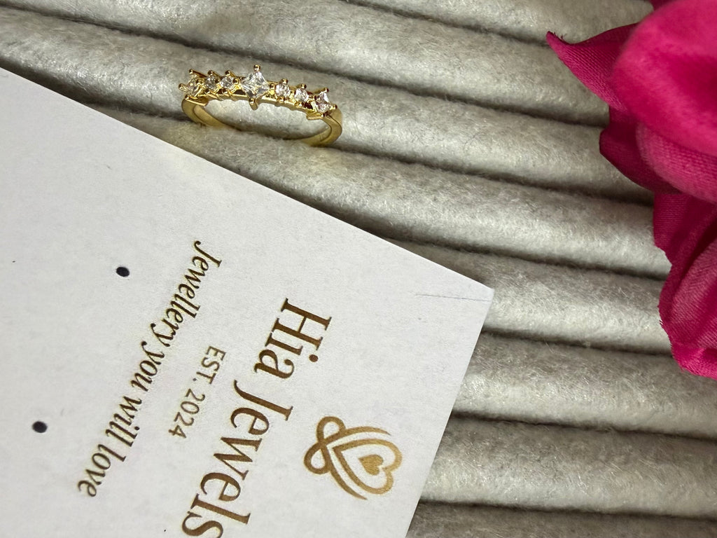 Adjustable Gold Link Ring