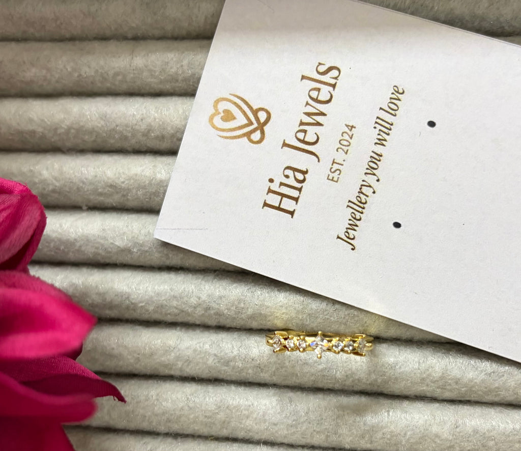 Adjustable Gold Link Ring