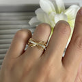 Adjustable Gold Bow Ring